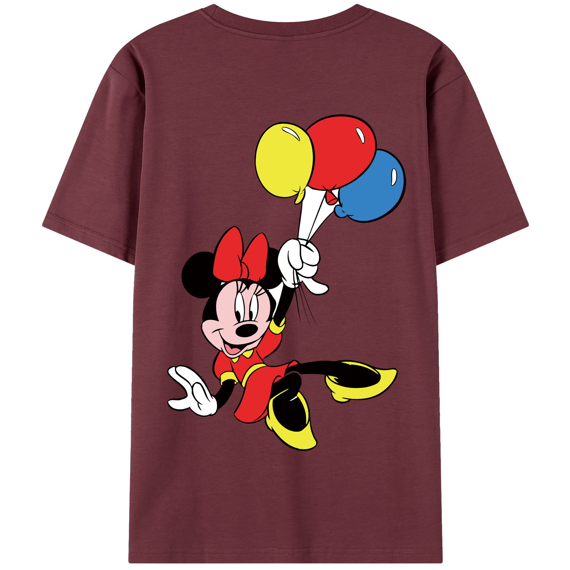 （画像用） ミッキーマウス Mickey Mouse 綿100％半袖Tシャツ（背面プリント）